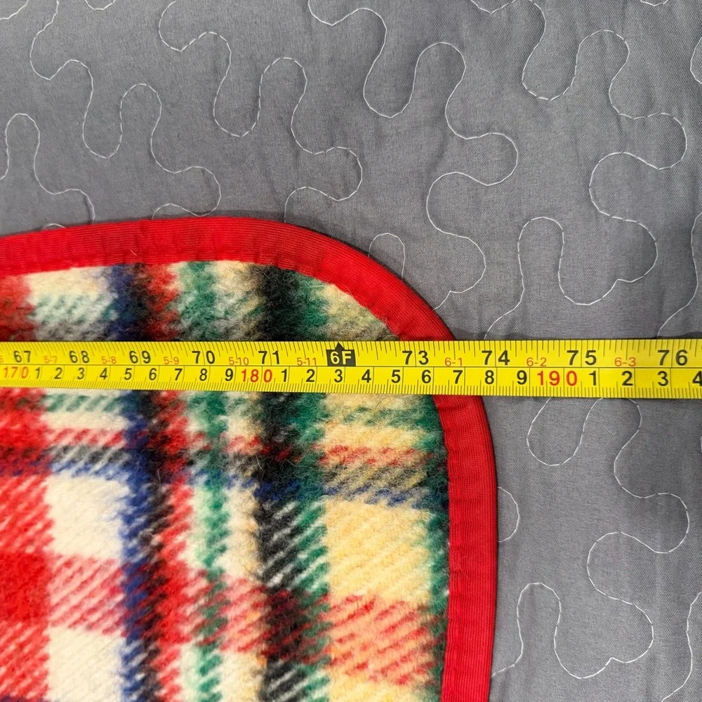 Vintage Scottish “Tartan” Wool Travel Blanket | Lap Rug | Car Rug | Mid-Century